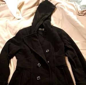 Kenneth Cole Reaction Wool Jacket With Hood